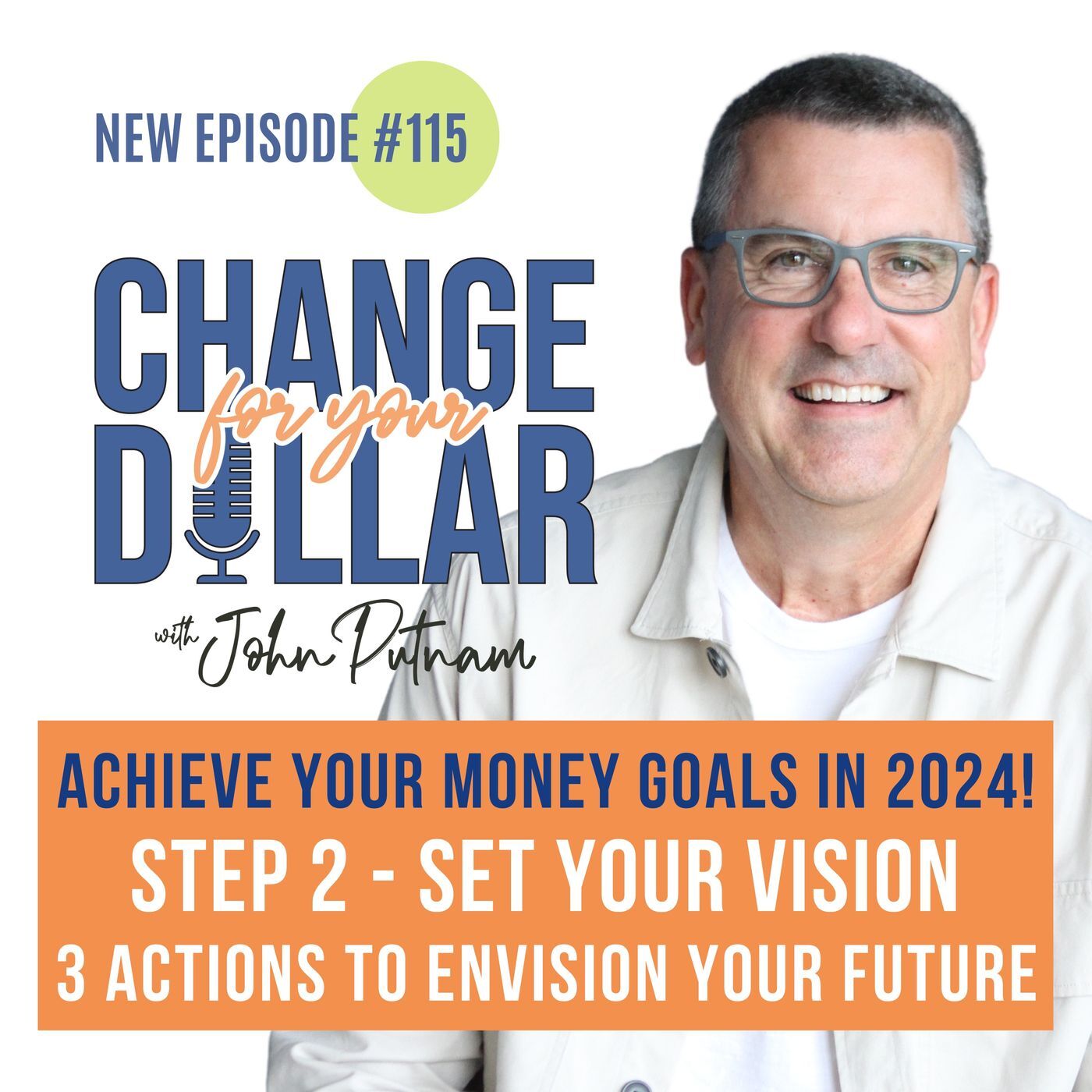 115 - Achieve your Money Goals in 2024! Step 2 - SET YOUR VISION with 3 Key Actions