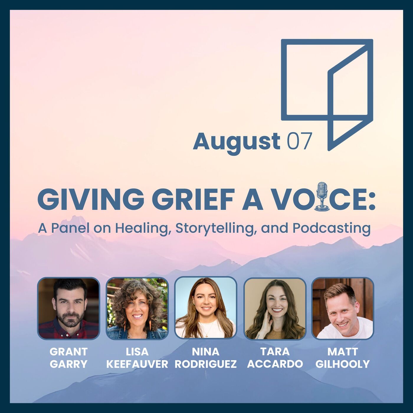 Join Me on August 7: "Giving Grief a Voice" Panel with Reimagine
