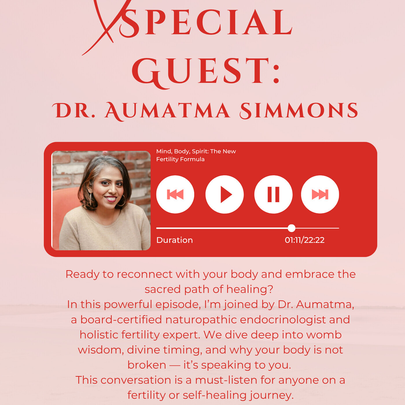 Mind, Body, Spirit: The new fertility Formula With Dr. Aumatma Simmons 