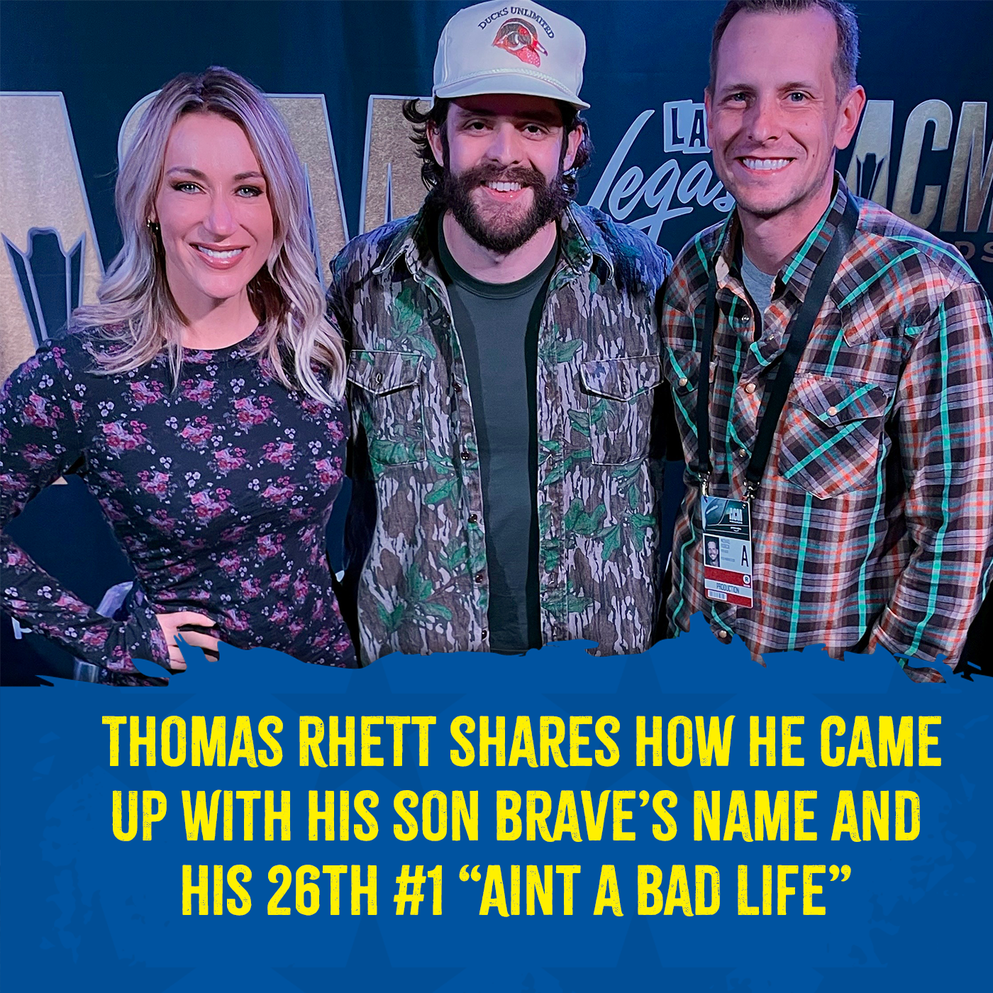 Thomas Rhett called in with Tracy & Fizz talking "Ain't a Bad Life" going #1, how he chose his son Brave's name and more! 