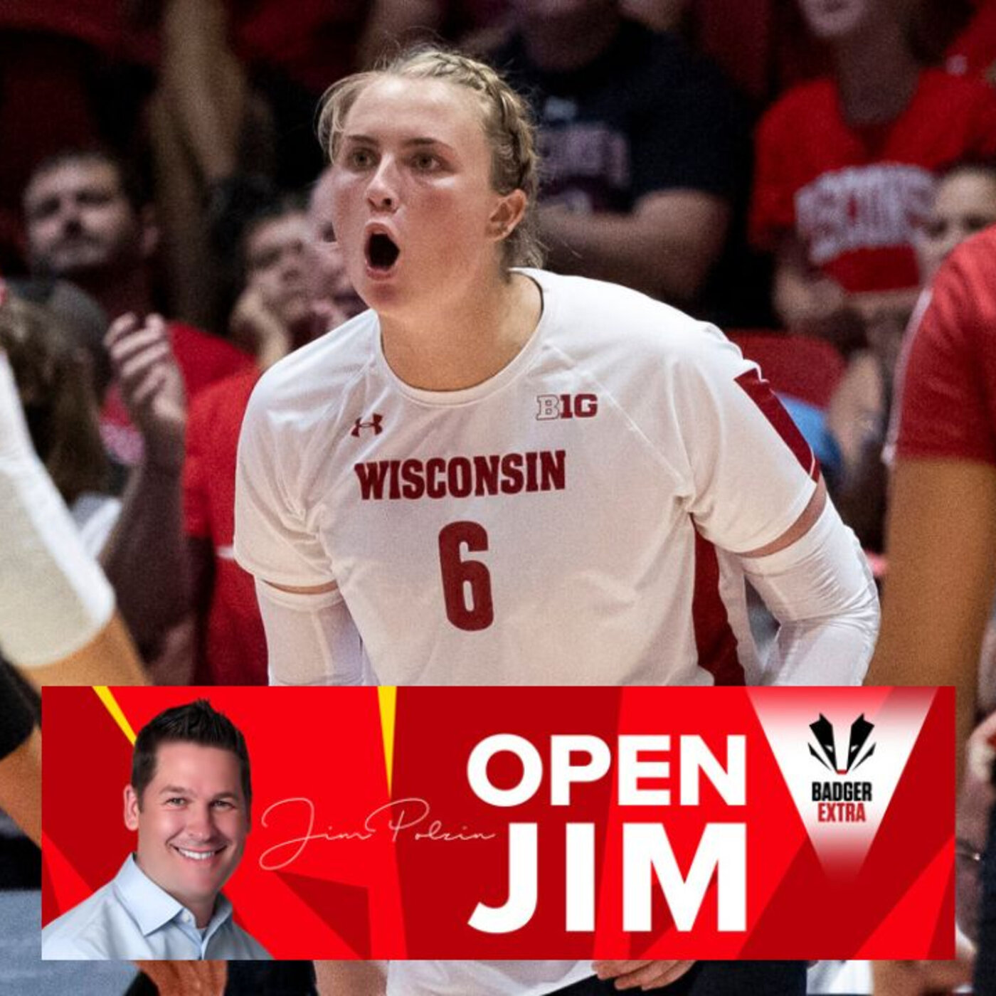 Episode 54 Open Jim Snippet: Getting to know Badger volleyball player MJ Hammill & football and men's hoops mailbag questions