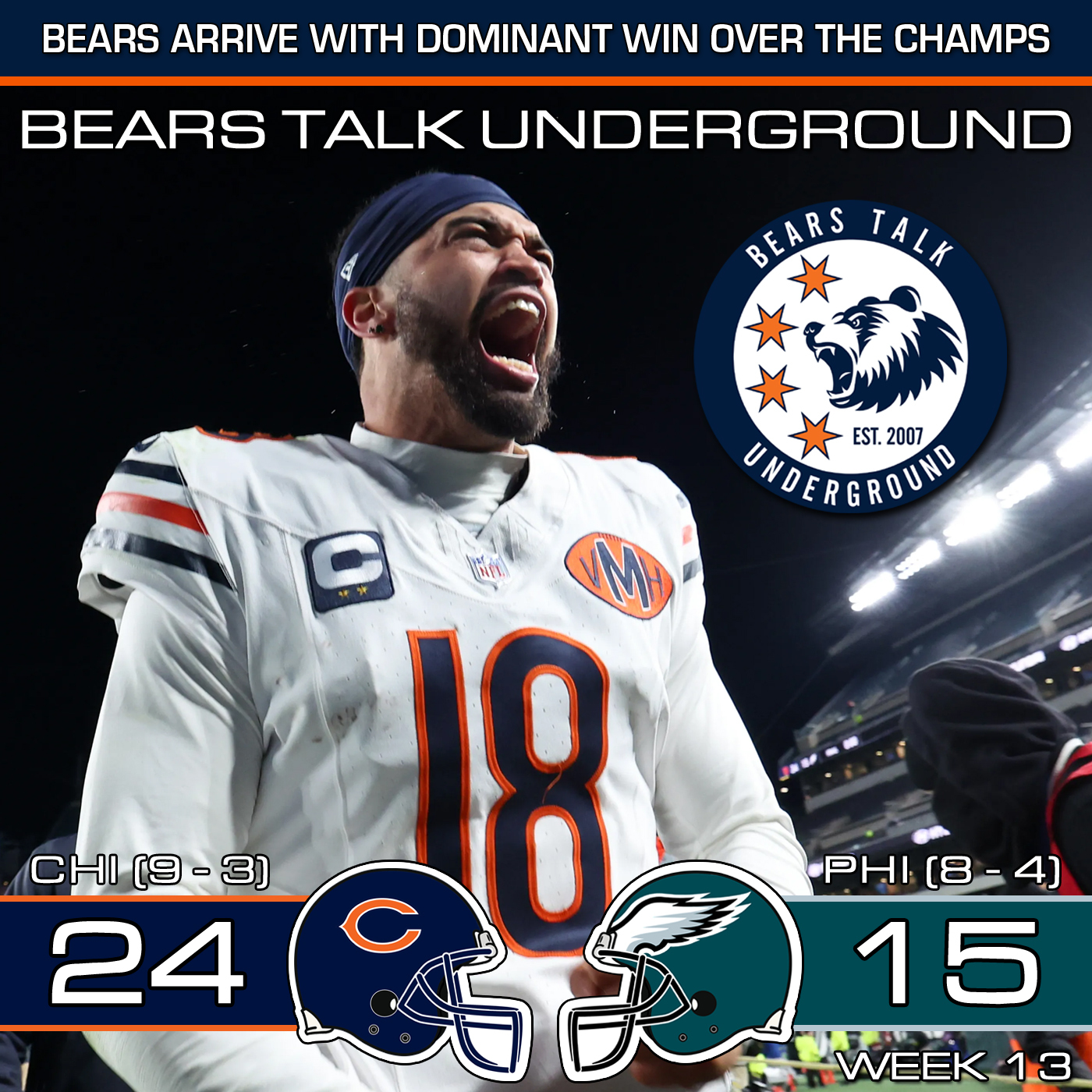 Week Thirteen Review - Bears Quiet the Haters With Win Over Eagles