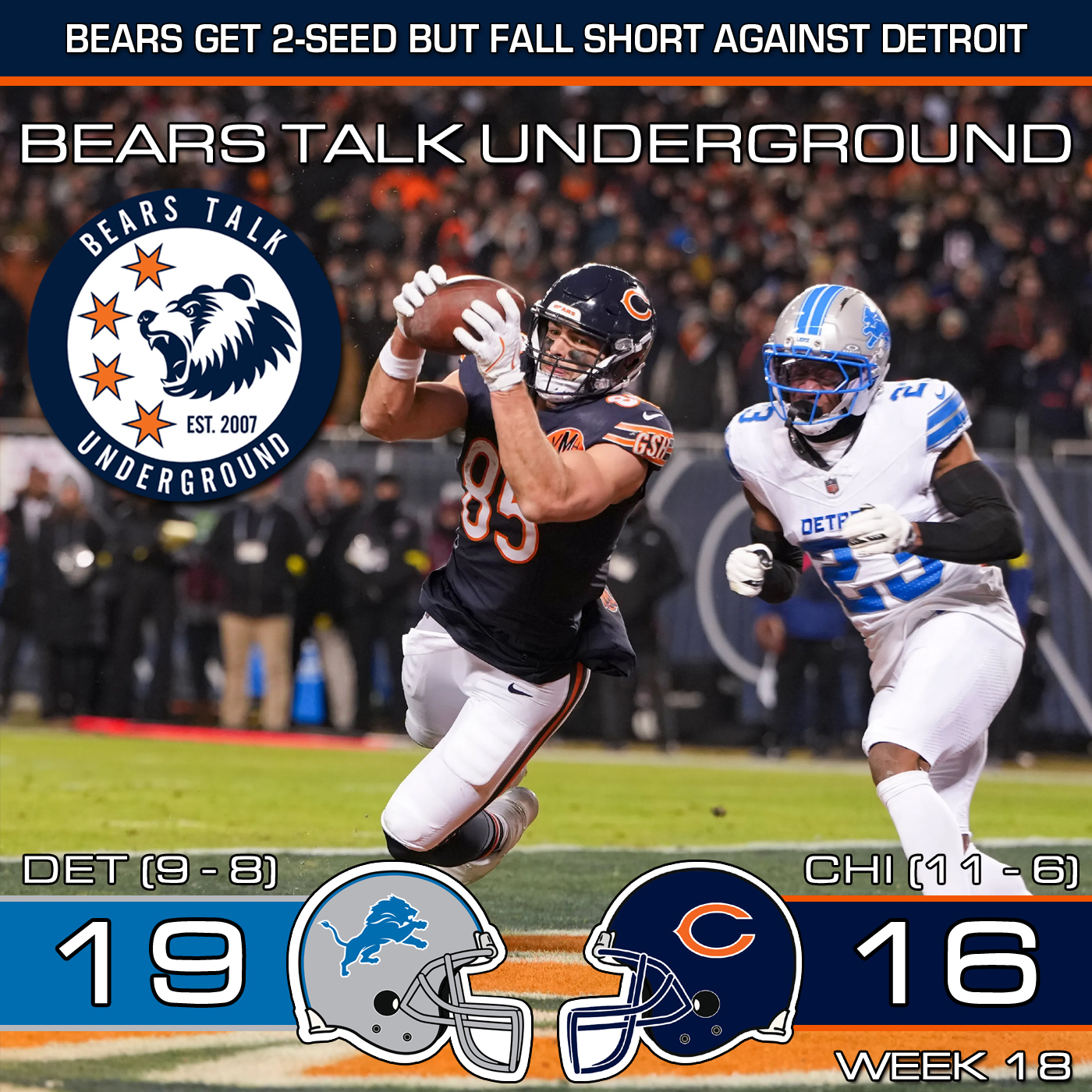 Week Eighteen Review - Bears Stumble Into Playoffs With Loss to Lions