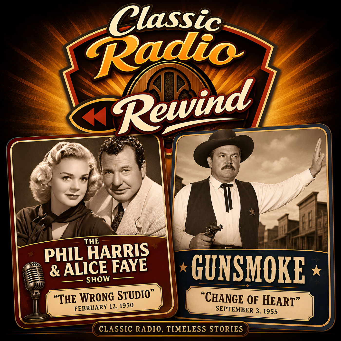 The Phil Harris and Alice Faye Show / Gunsmoke (Old Time Radio Variety)