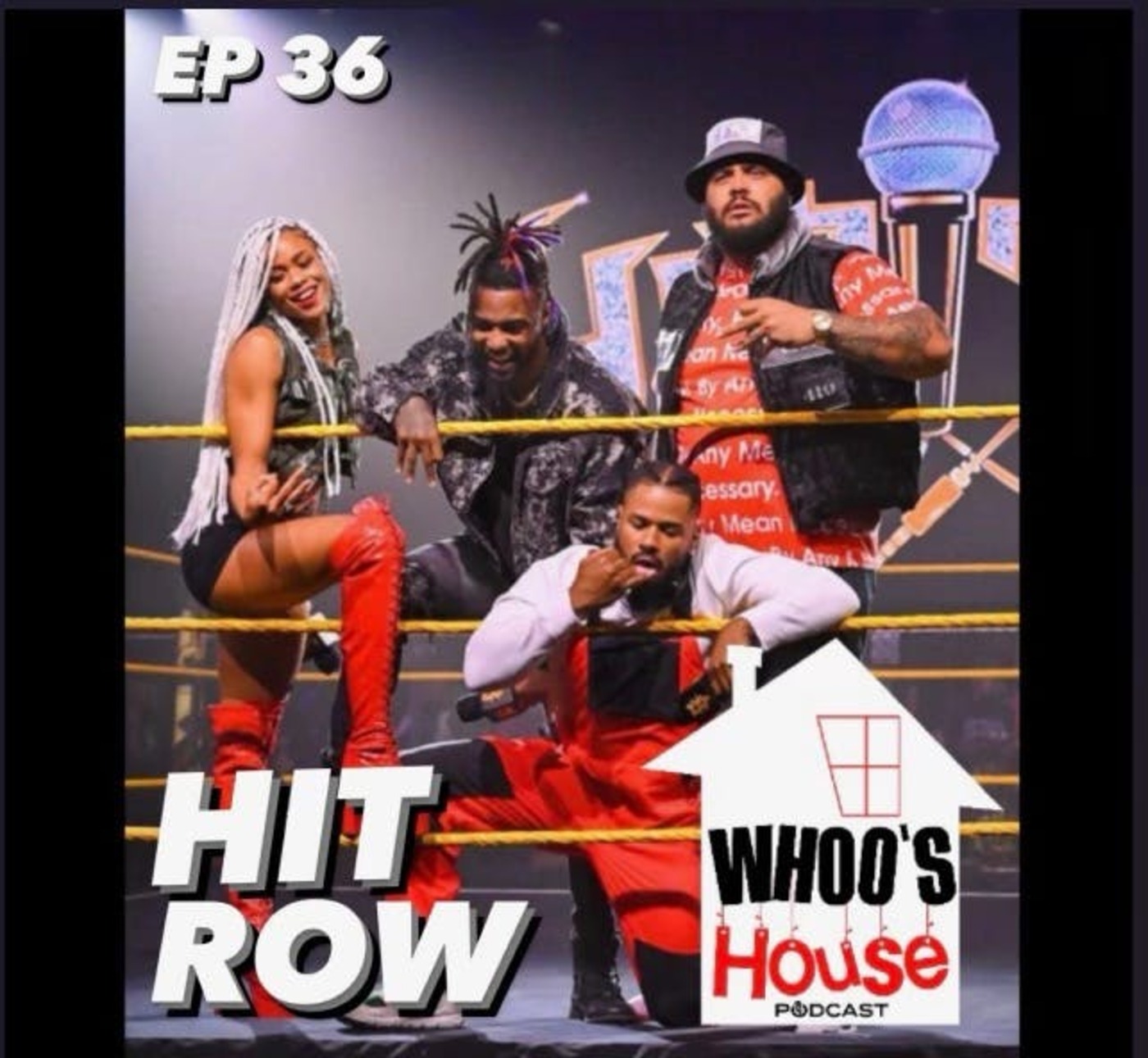 EP 36 WWE HIT ROW talk rap beef with THE ACCLAIMED 