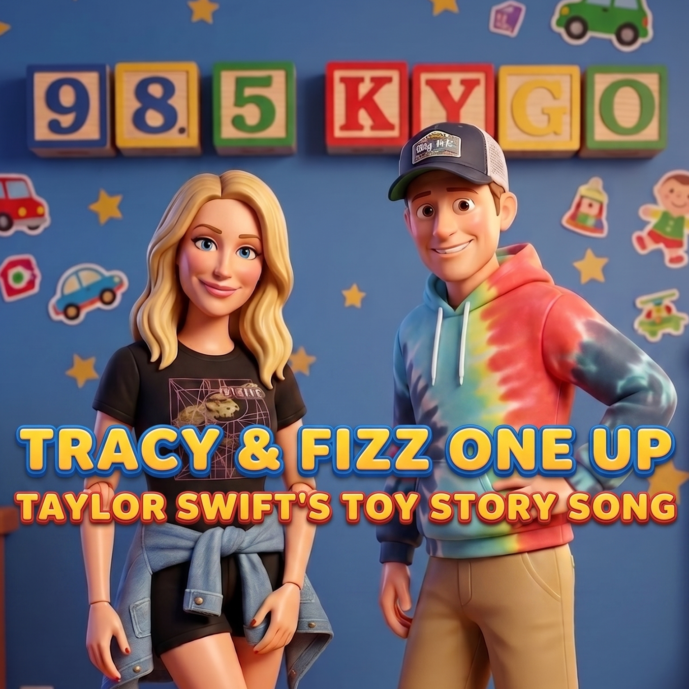 The new Taylor Swift song on the Toy Story 5 soundtrack has been blowing up...which obviously means Tracy & Fizz need to ruin it LOL.  Tracy & Fizz make their TS song with what they think is happening in the new movie