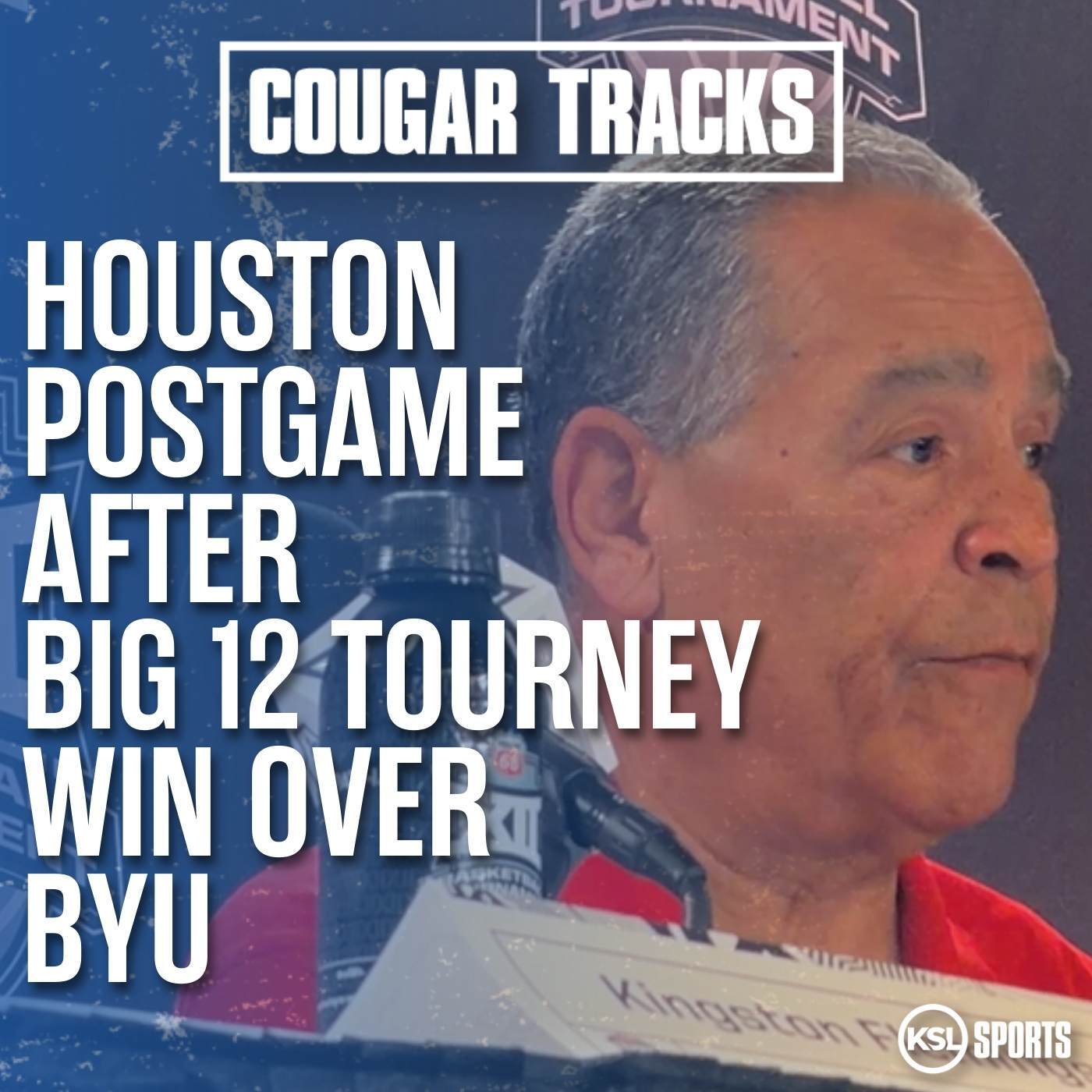 Kelvin Sampson, Kingston Flemings, Emmanuel Sharp react after Houston's Big 12 Tourney win over BYU