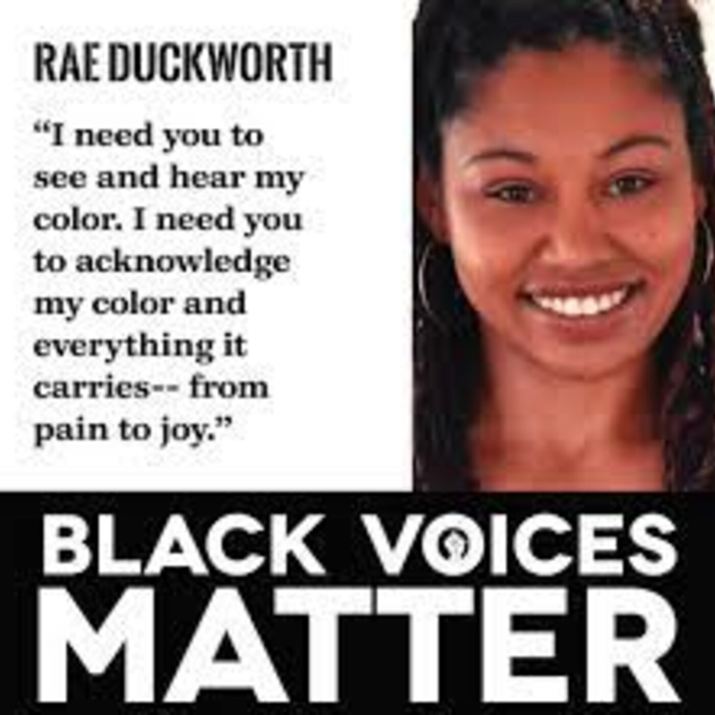 Introducing Rae Duckworth - one of the next great leaders of the Black Lives Matter movement