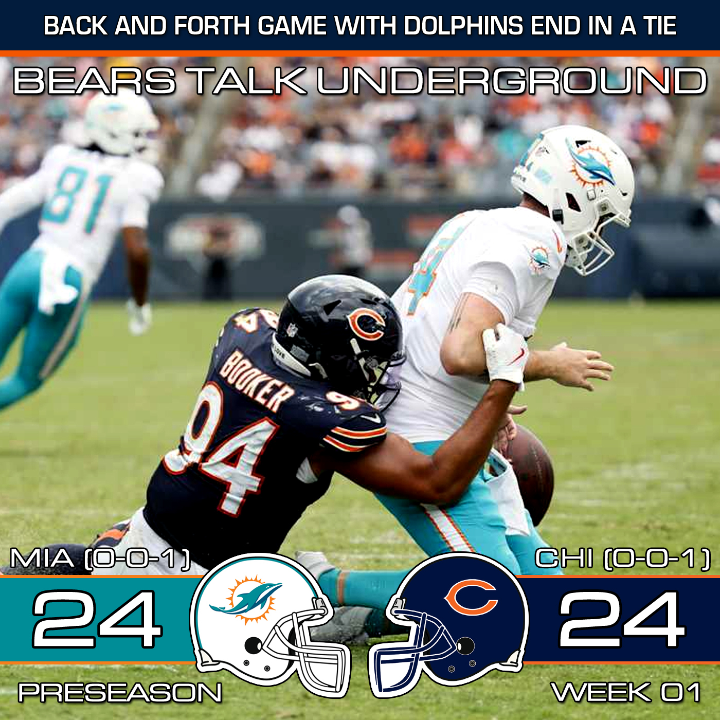 Preseason Week One Review - Bears & Dolphins Tie