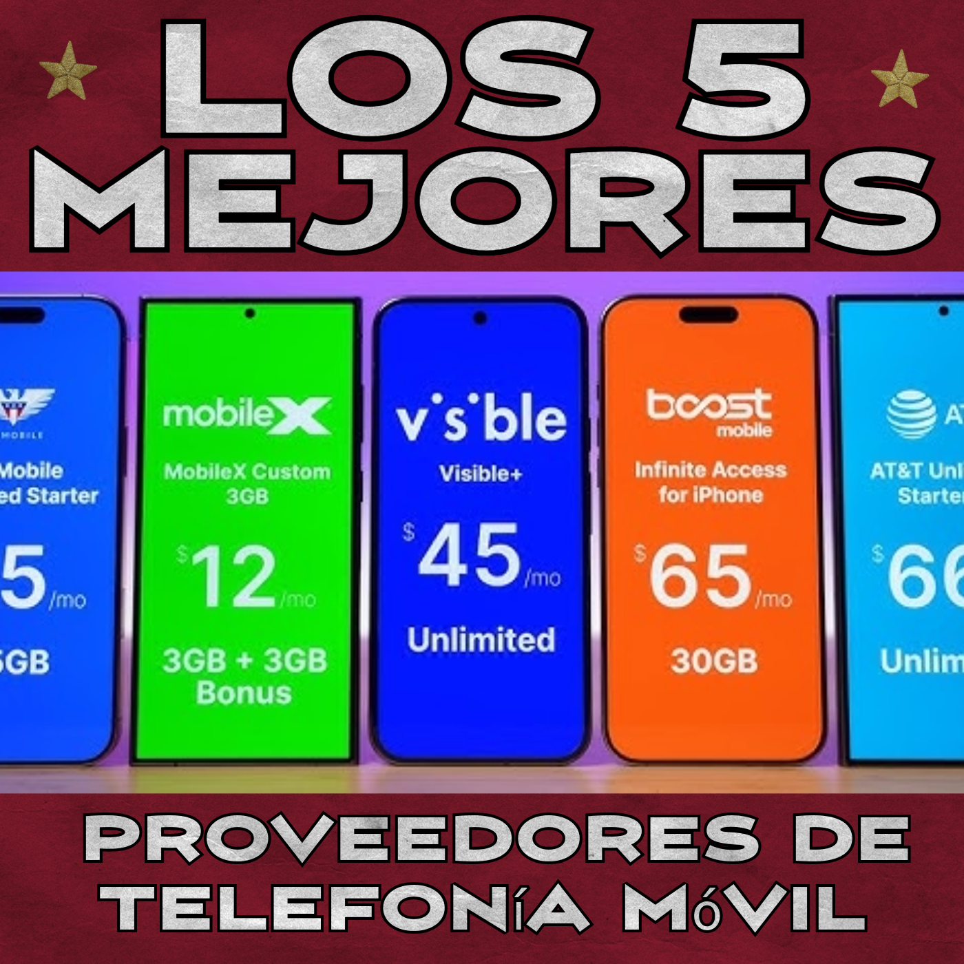 Los 5 mejores proveedores de telefonía móvil
