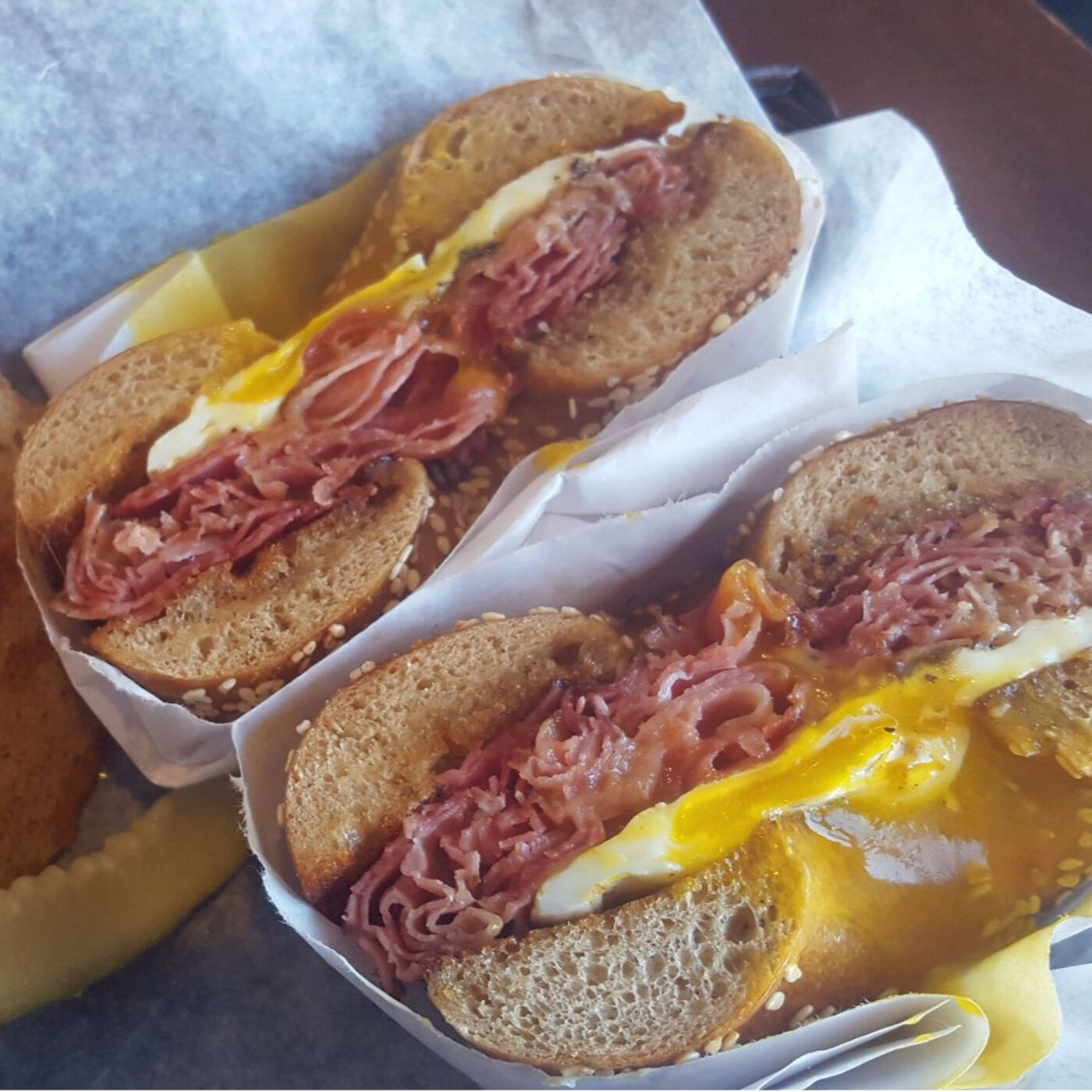 Breakfast on a bun