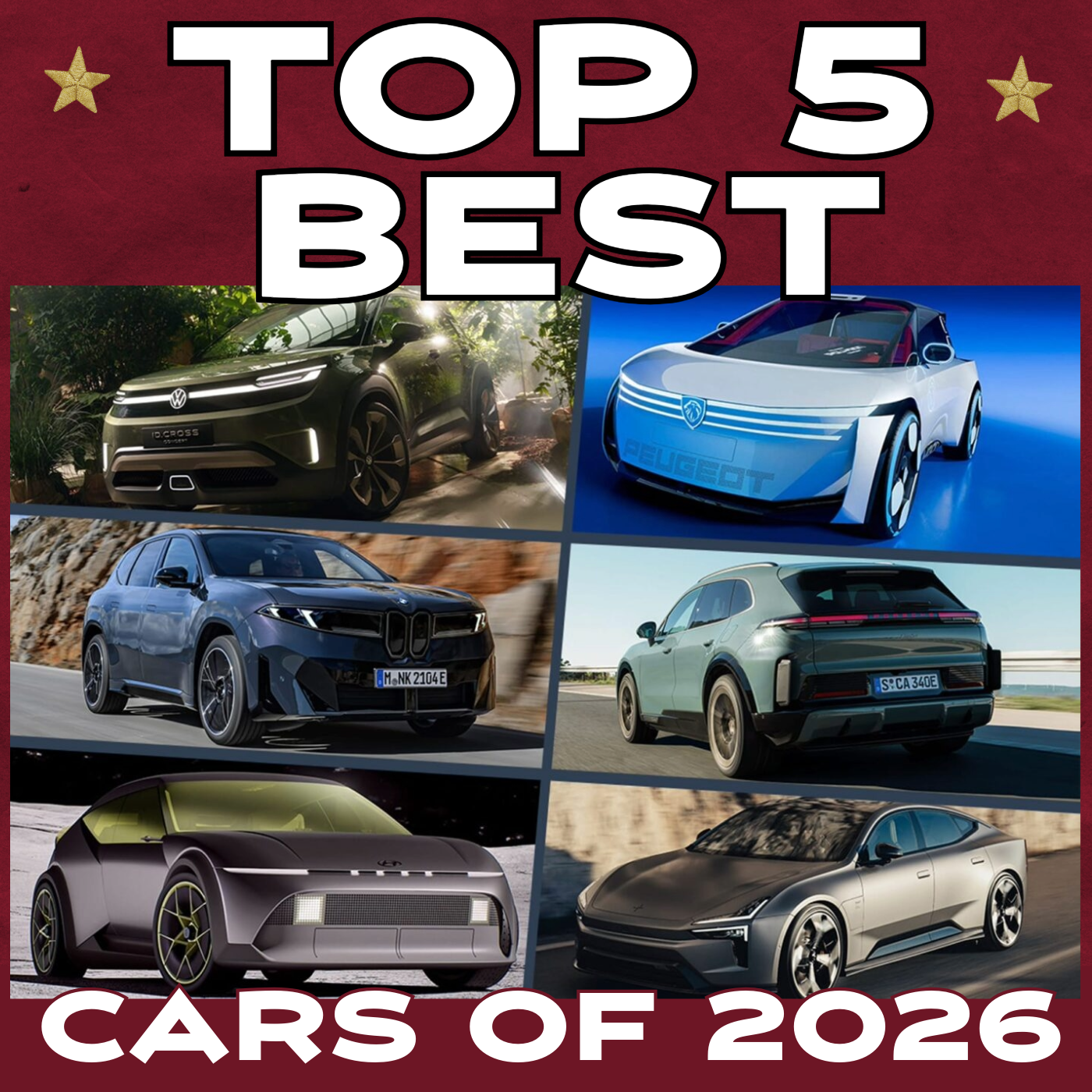 Top 5 Best Cars of 2026