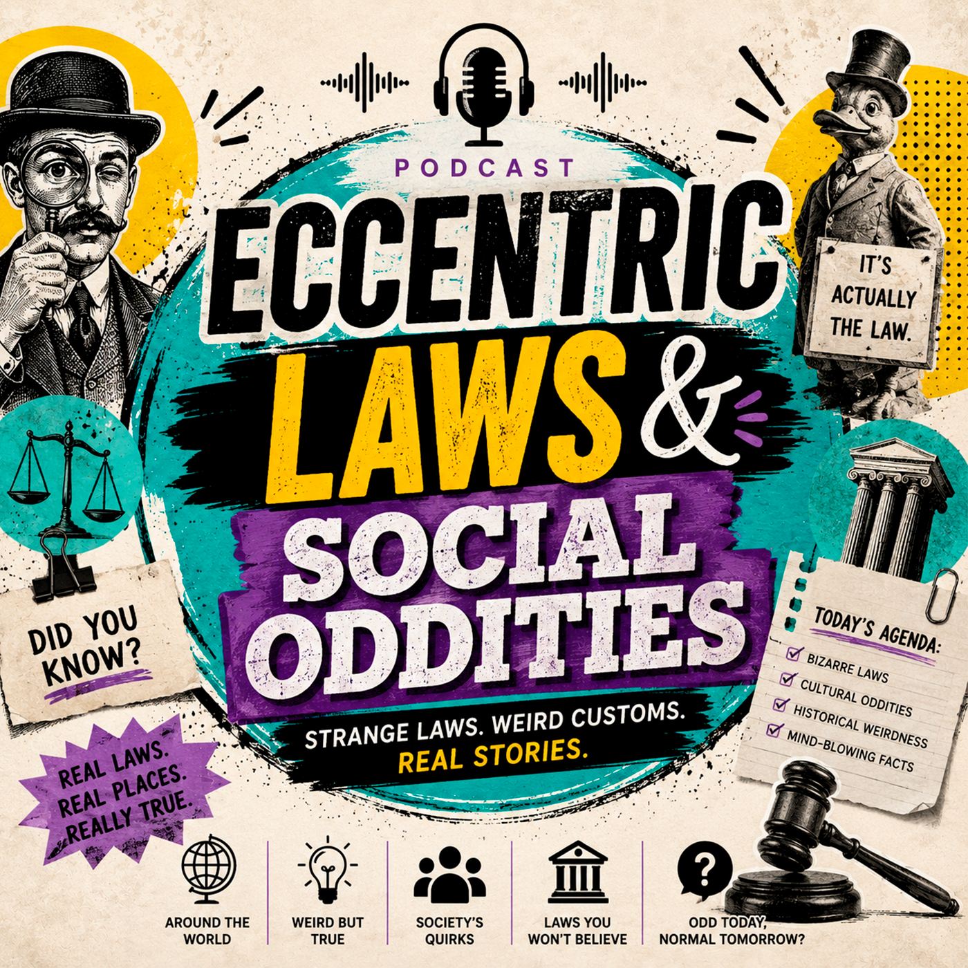 Eccentric Laws & Social Oddities podcast artwork