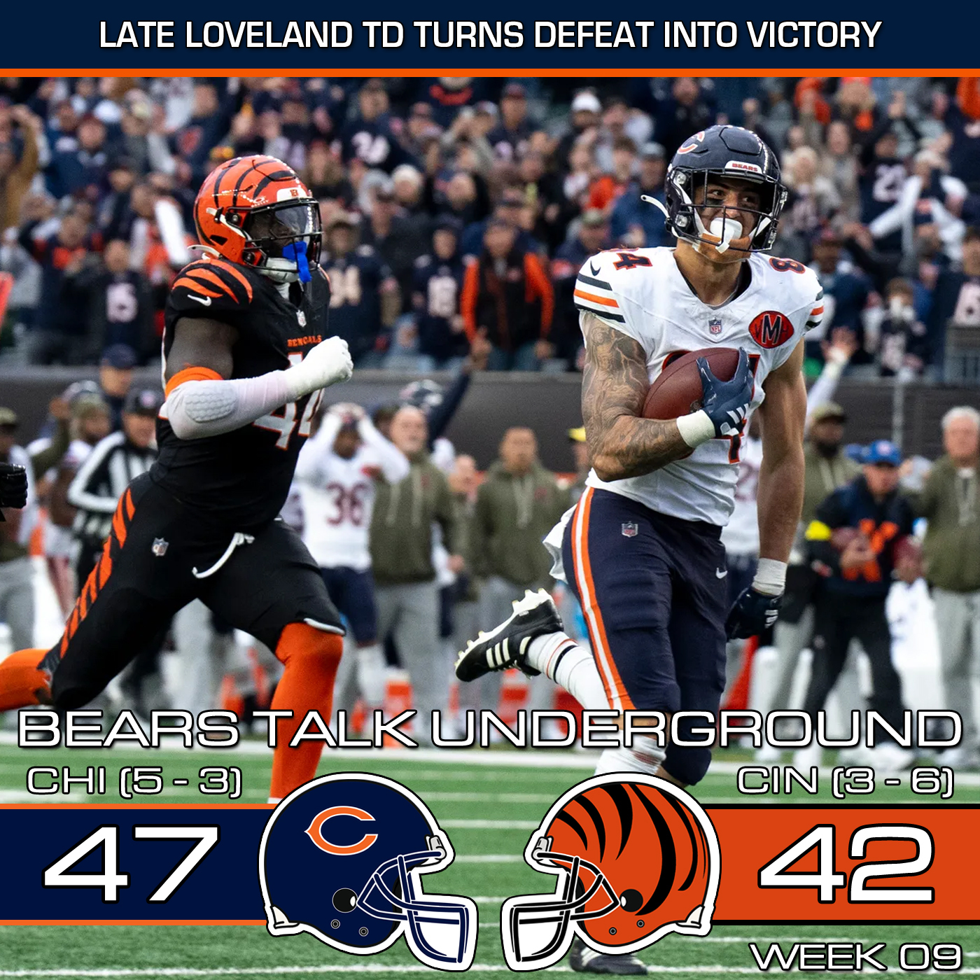 Week Nine Review - 4th Qtr Insanity Turns Out Positive For Bears