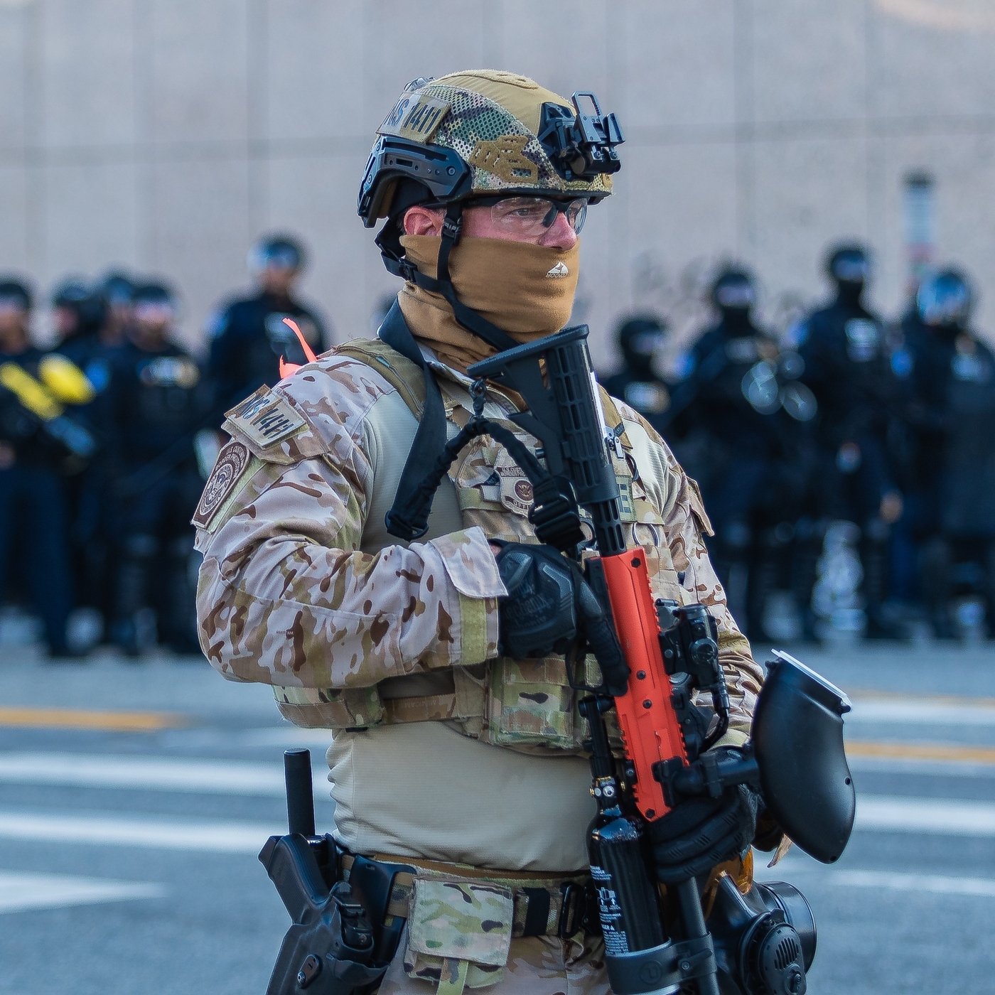 LAPD won’t enforce ICE mask ban. Is it legal?